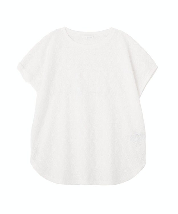 AMERICAN HOLIC フレンチスリーブ総レースプルオーバー Off White
