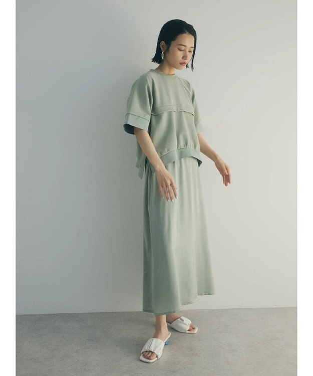 Green Parks armonia．カットレイヤードワンピース Mint