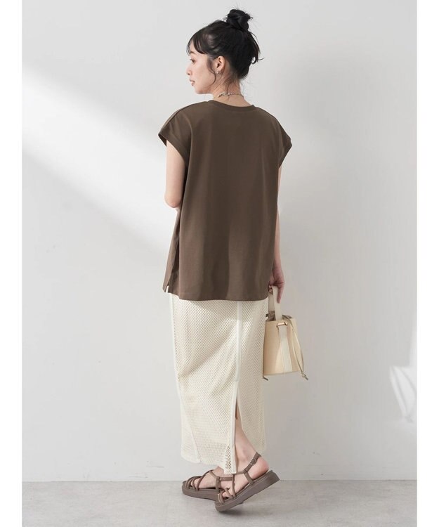 earth music&ecology ｂｅｔｔｅｒ　ｌａｔｅ　フレンチＴ Brown