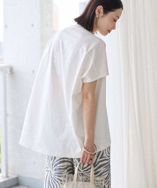 AMERICAN HOLIC フレンチスリーブ後切替プルオーバー Off White