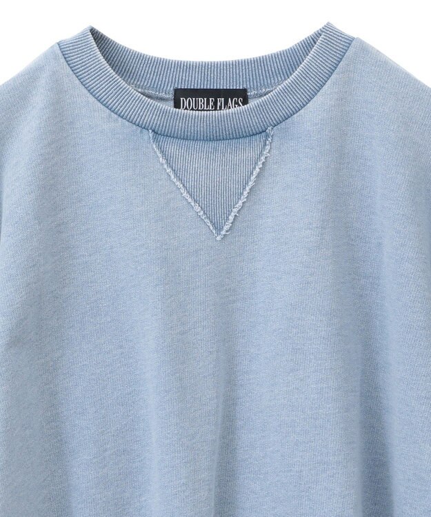 Green Parks ・ＤＯＵＢＬＥ　ＦＬＡＧＳ　７分袖スウェット Blue