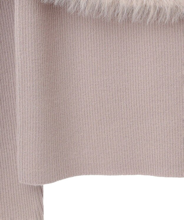 earth music&ecology ＳＥＴ２点ケープ＋リブニットプルオーバー Beige