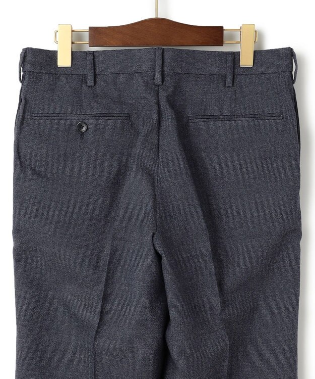 J.PRESS MEN 【KING SIZE】トリートメントウール ストレッチムリネドビー スラックス ダルブルー系