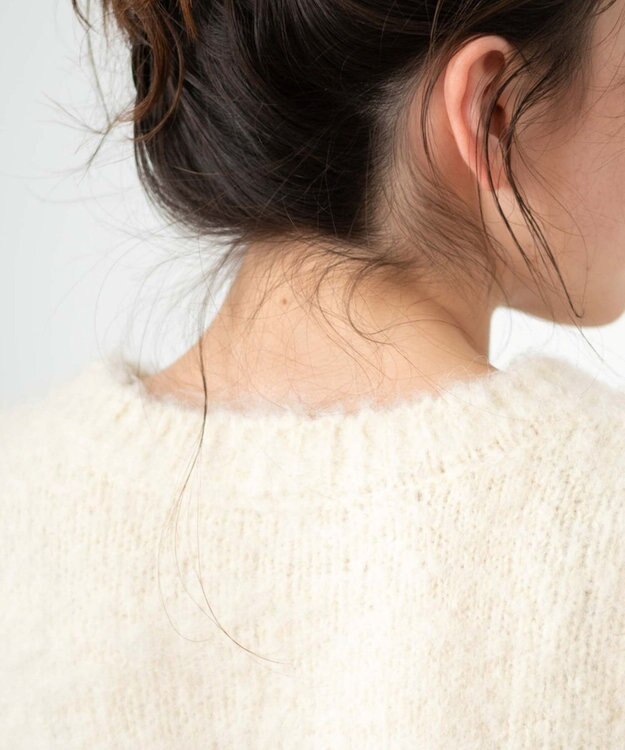 WEGO 2WAYブークレリボンカーデ ホワイトアイボリー