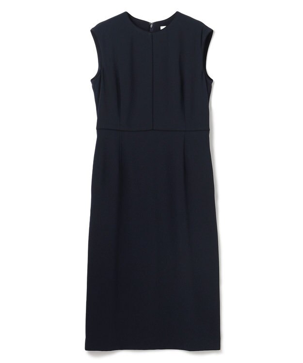 BEIGE， 【セットアップ対応】CINDY / 配色ライン クルーネックドレス Navy x Black