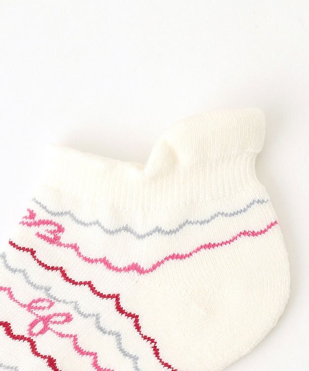 23区GOLF 【WOMEN】ウェーブロゴ アンクルソックス ピンク系5