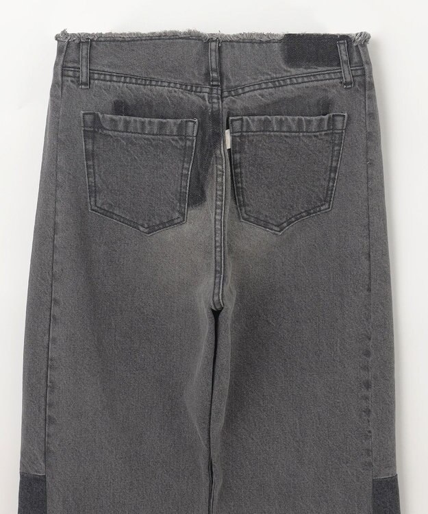 GRACE CONTINENTAL ベルトレスデニムパンツ ブラック