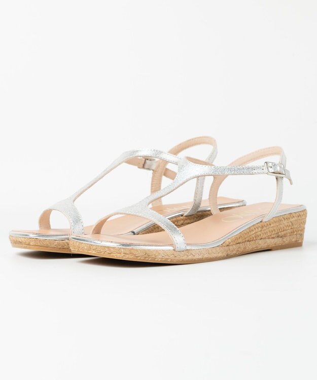 gaimo 【GAIMO/ガイモ】スクエアトゥストラップサンダル/ANDREI-US シルバー