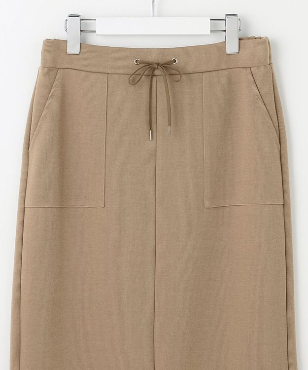 J.PRESS LADIES 【WEB限定】リブダンボール スカート 【WEB限定】カーキ系