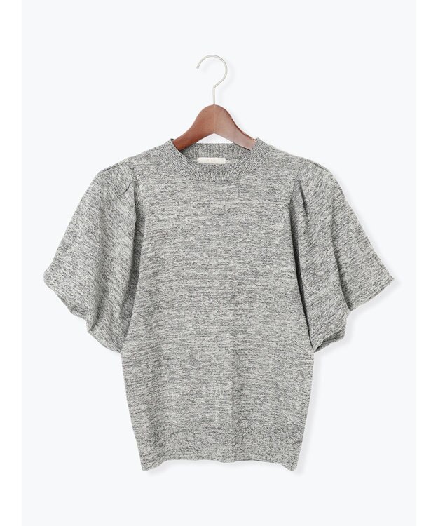 Te chichi バルーンスリーブメランジニット グレー
