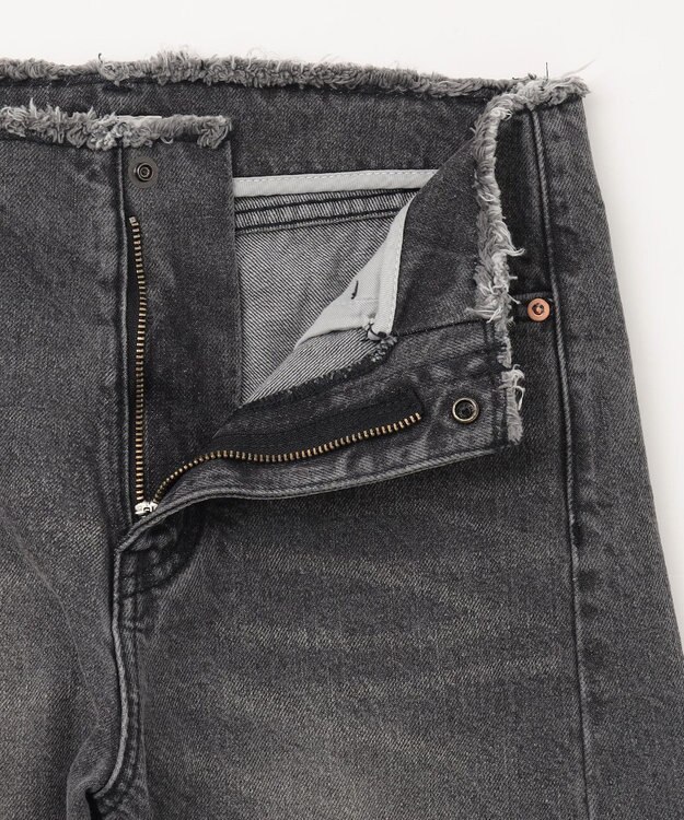 GRACE CONTINENTAL ベルトレスデニムパンツ ブラック