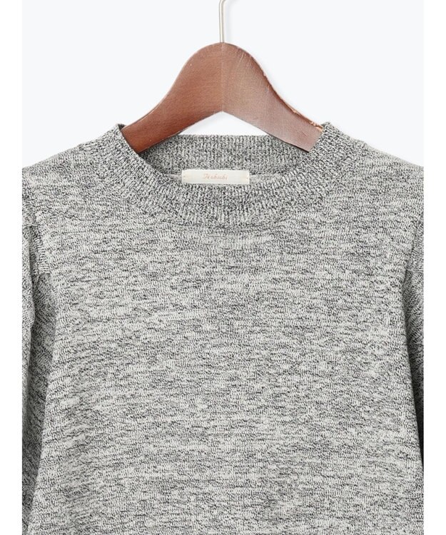 Te chichi バルーンスリーブメランジニット グレー