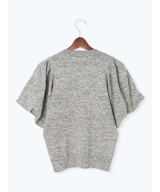 Te chichi バルーンスリーブメランジニット グレー