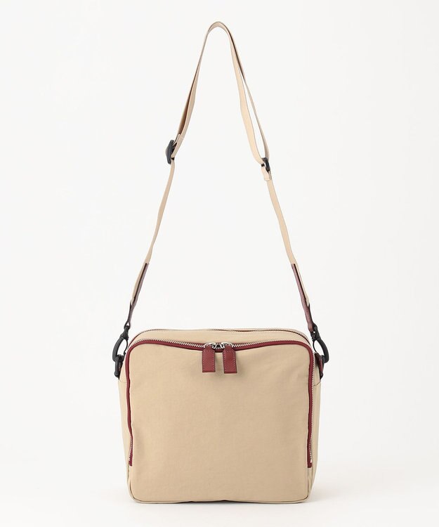 YUSHI Square - SHOULDER ショルダーバッグ【撥水/ナイロン/軽量】 ベージュ