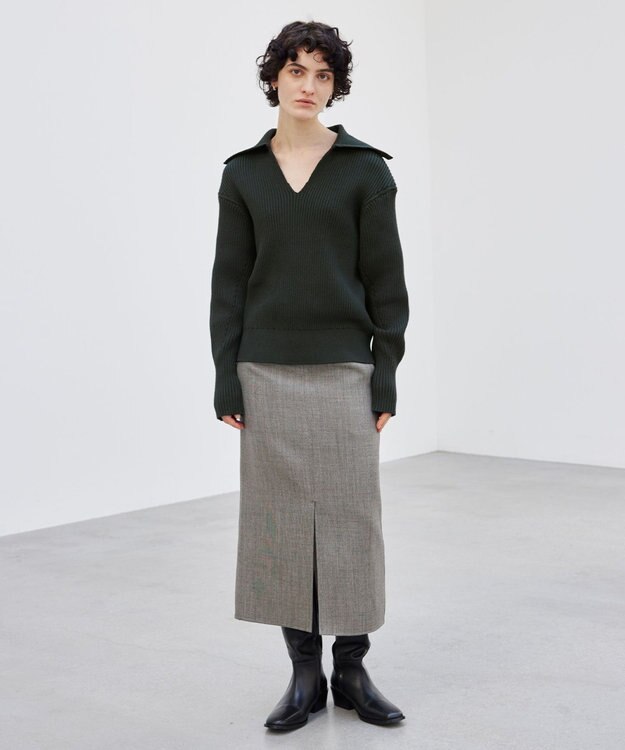 BEIGE， 【洗える】THURET / リブニット F Green