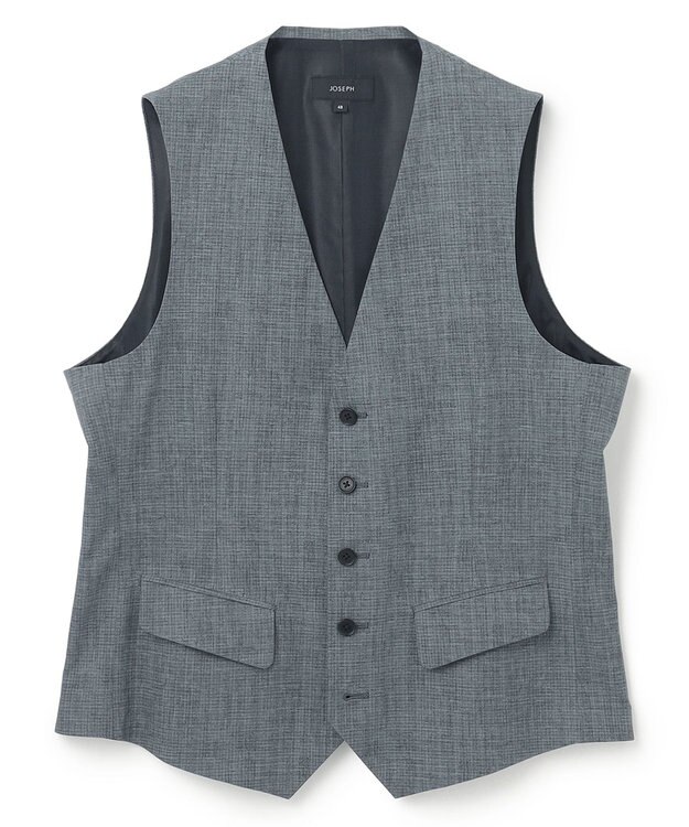 JOSEPH HOMME クールドッツストレッチ　ジレ アイスバーグ系