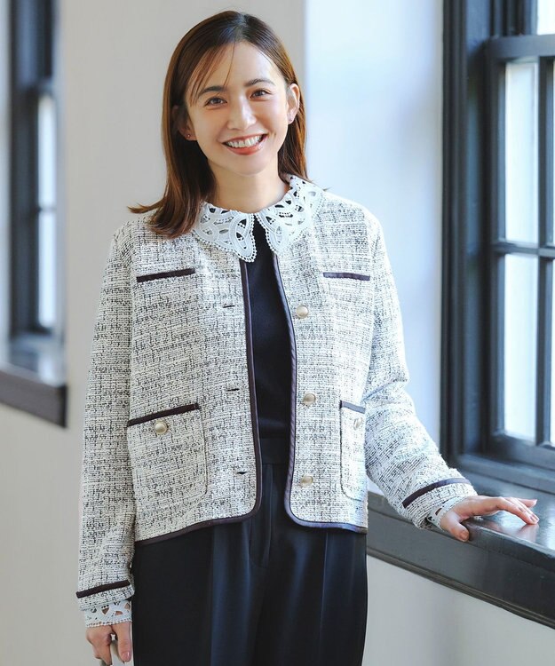 ANY SIS ネップツイード ジャケット