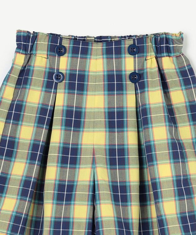 組曲 KIDS 【110-140㎝】チェック ショートパンツ イエロー系5