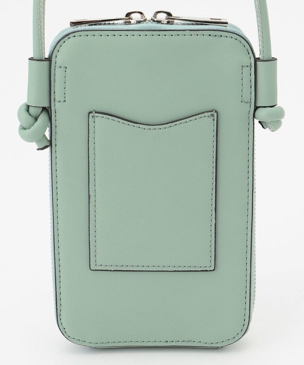 LA BAGAGERIE 【MONICA】サイドノットスクエアポシェット グリーン