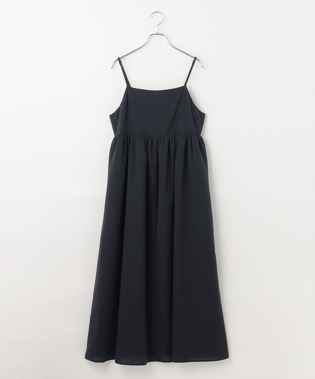 #Newans 【洗える】ボリュームキャミソールドレス ブラック系