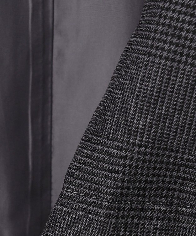 J.PRESS LADIES S 千鳥&グレンチェック ショート ダウン コート グレー系3