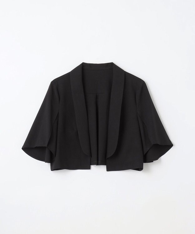 GRACE CONTINENTAL ケープスリーブシアージャケット ブラック