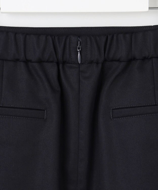 J.PRESS LADIES L 【洗える】シャンブレーサテン ナロー スカート ネイビー系