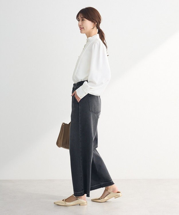 Green Parks ・ＥＬＥＮＣＡＲＥ　ＤＵＥ　ピンタックブラウス Off White