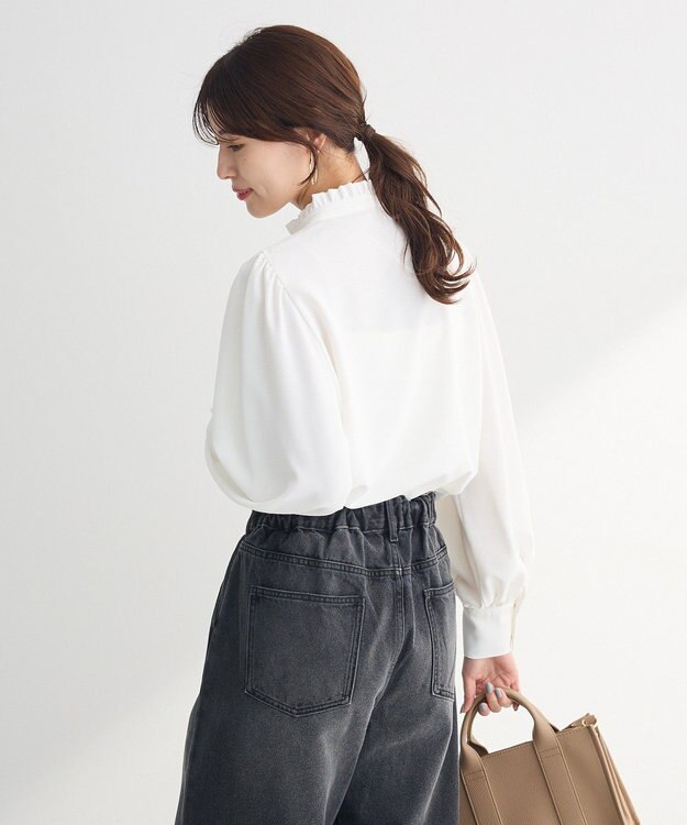 Green Parks ・ＥＬＥＮＣＡＲＥ　ＤＵＥ　ピンタックブラウス Off White