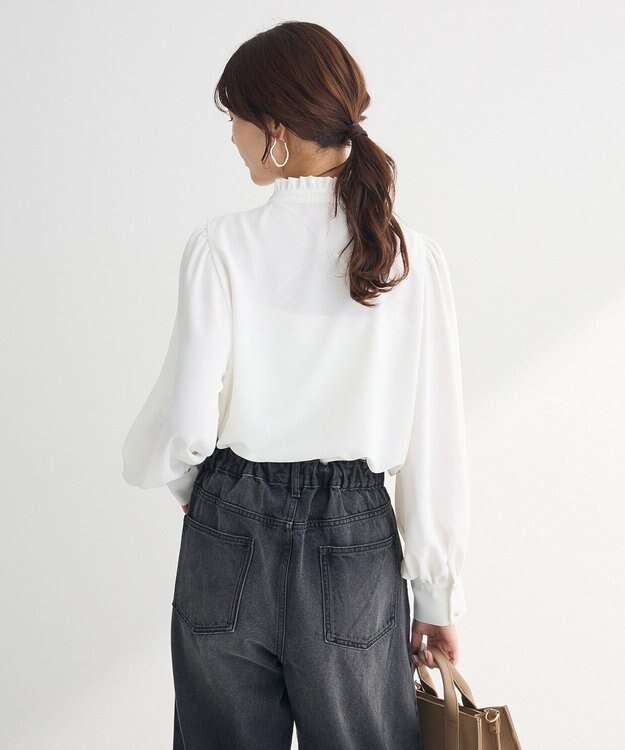 Green Parks ・ＥＬＥＮＣＡＲＥ　ＤＵＥ　ピンタックブラウス Off White