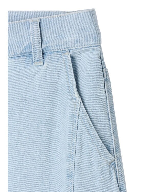 earth music&ecology センタースリットデニムパンツ Light Indigo