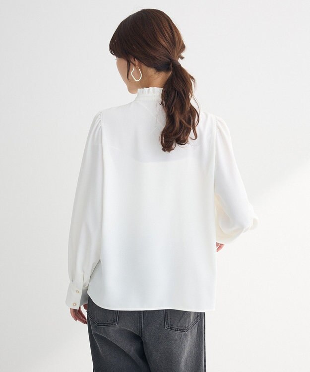 Green Parks ・ＥＬＥＮＣＡＲＥ　ＤＵＥ　ピンタックブラウス Off White