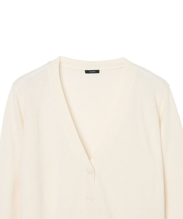JOSEPH 【WEB&OUTLET限定・洗える】ライトウールカシミヤ　カーディガン Ivory