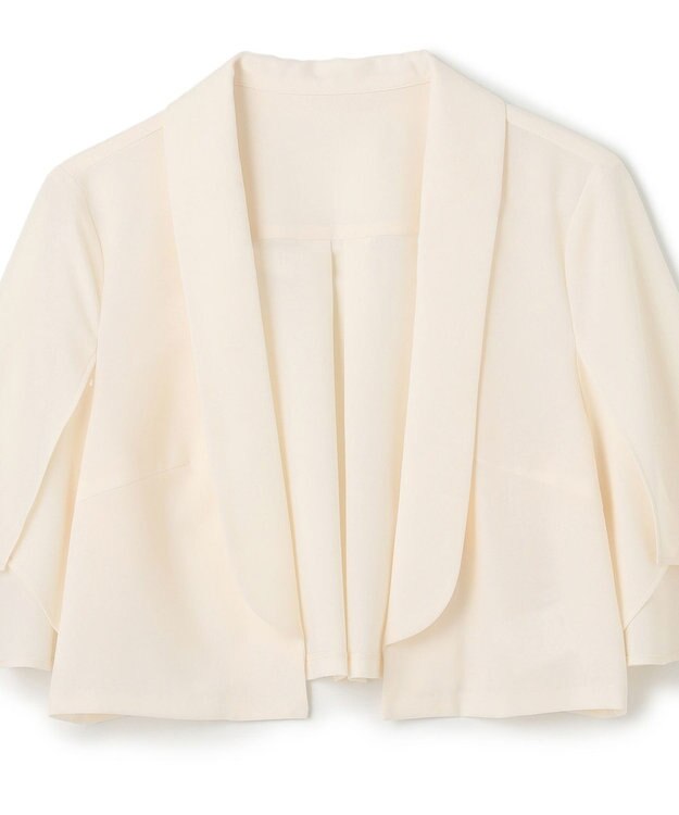 GRACE CONTINENTAL ケープスリーブシアージャケット キナリ