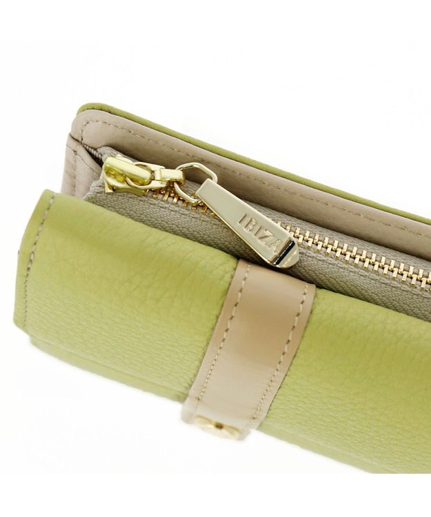 IBIZA フェリース　三つ折り財布 黄緑