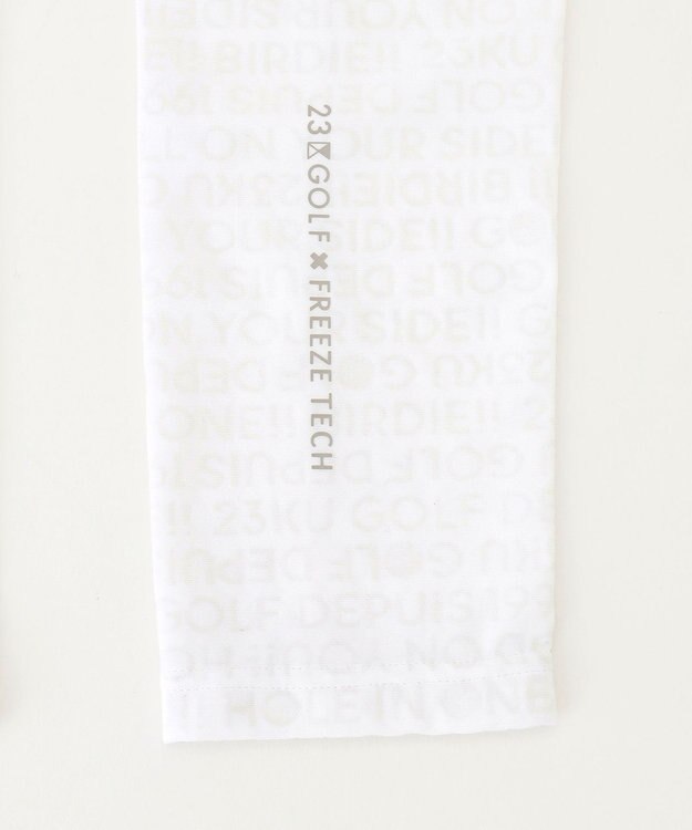 23区GOLF 氷撃シリーズ【冷感】【UNISEX】アームカバー ホワイト系