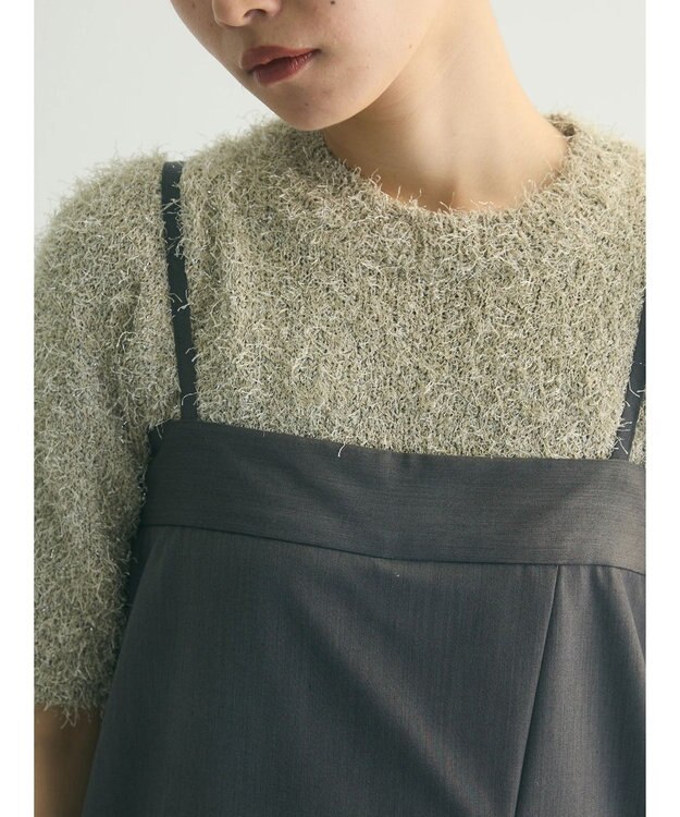 Green Parks armonia．ラップサロペット Charcoal Gray