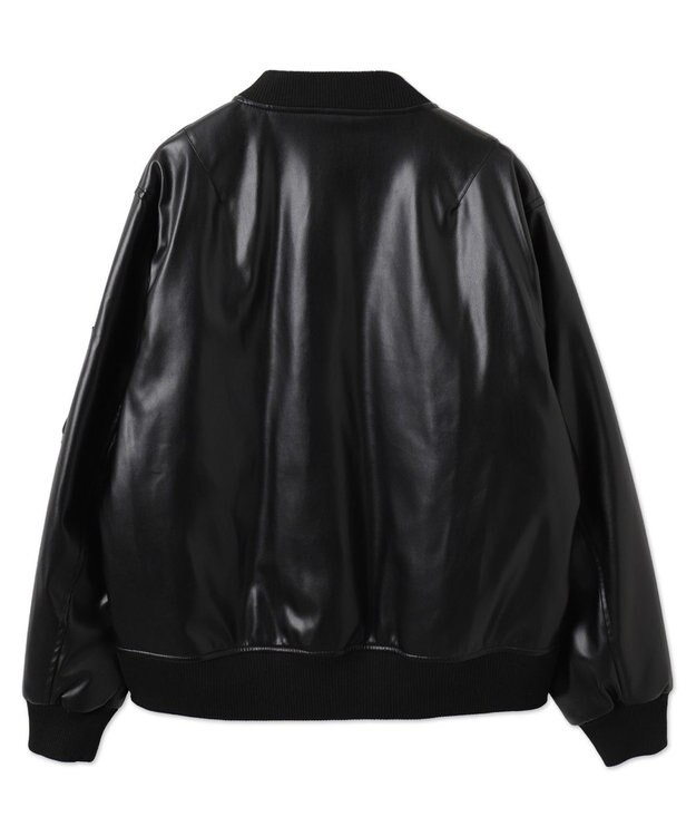 WEGO 【ユニセックス着用ITEM】エコレザーMA－1 ブラック