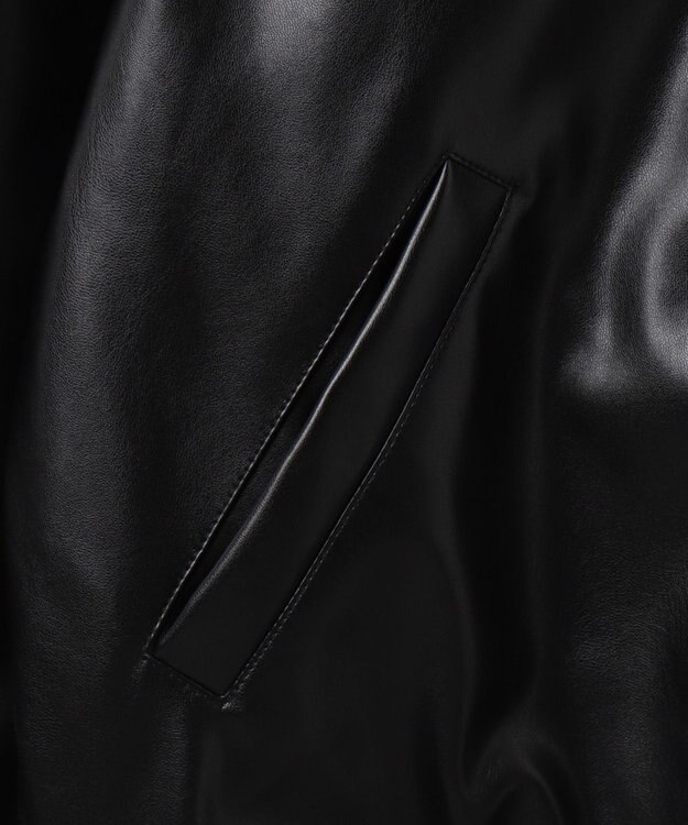 WEGO 【ユニセックス着用ITEM】エコレザーMA－1 ブラック