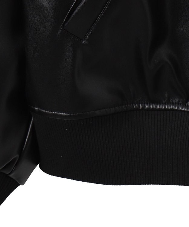 WEGO 【ユニセックス着用ITEM】エコレザーMA－1 ブラック