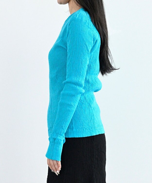 crêprie tsumori chisato creperie LONG SLEEVES T-SHIRT クレプリ 長袖Tシャツ TURQUOISE BLUE