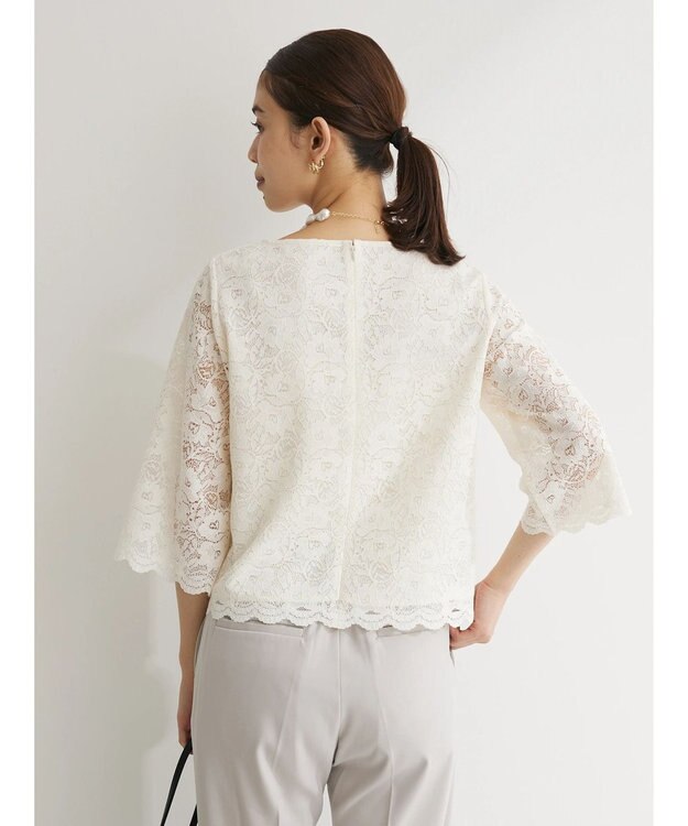 Green Parks ｅｆ－ｄｅ　レースブラウス White