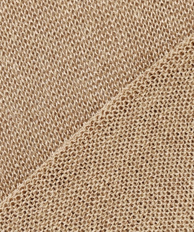 BEIGE， MORION / リネン レイヤードニット Flax×Ecru