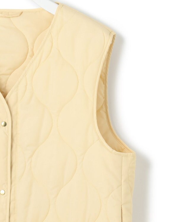 23区 S 【撥水加工/洗える】中綿ベストライナー付き マルチウェイアウター ライトイエロー系