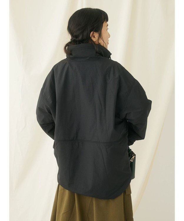 CRAFT STANDARD BOUTIQUE ナイロン×裏フリースアノラックブルゾンＬ／Ｓ Black