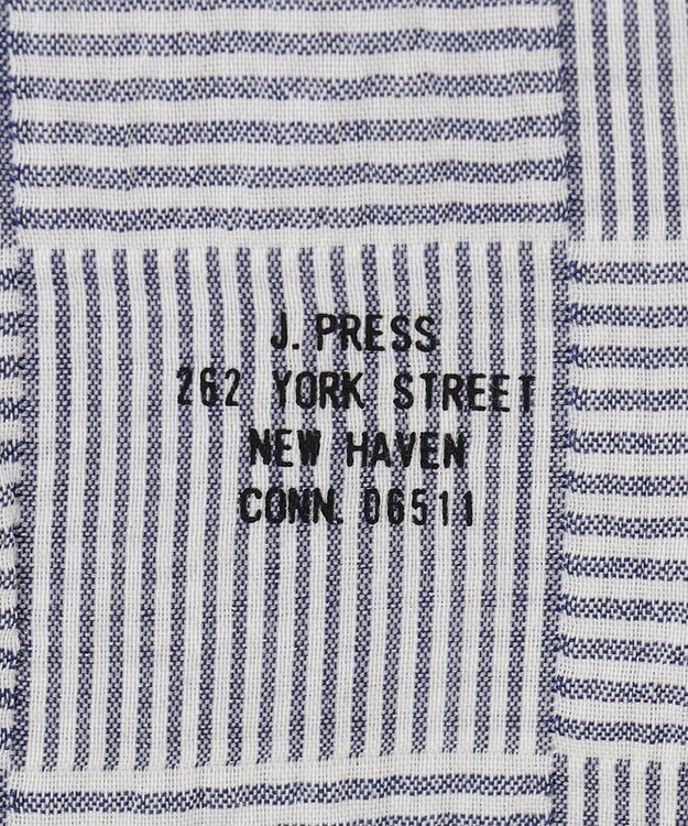 J.PRESS MEN 【クールマックス】パッチワークサッカー プルオーバー ネイビー系9