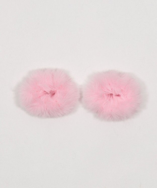 WEGO L2Pファーヘアゴム ライトピンク