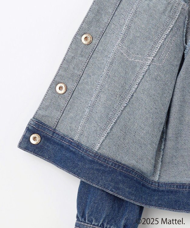 ANY KIDS 【Barbie(TM)】リボン デニムジャケット インディゴ