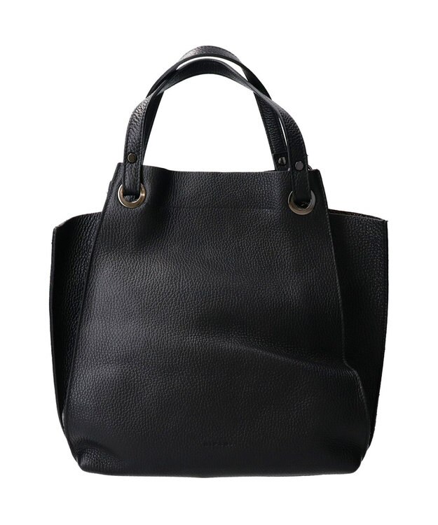 INTER-CHAUSSURES 【RIPANI】レザーハンドバッグ ブラック