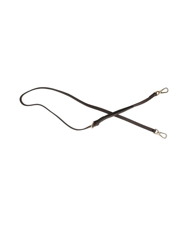 INTER-CHAUSSURES 【CHRISTIAN VILLA】レザーミディアムハンドバッグ ダークブラウン